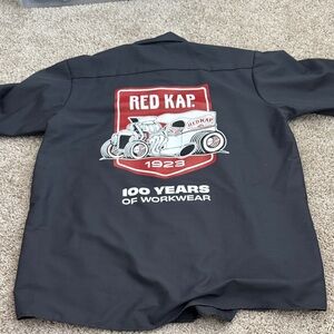 Red Kap Black Jacket with Vintage Car Graphic - Never Worn